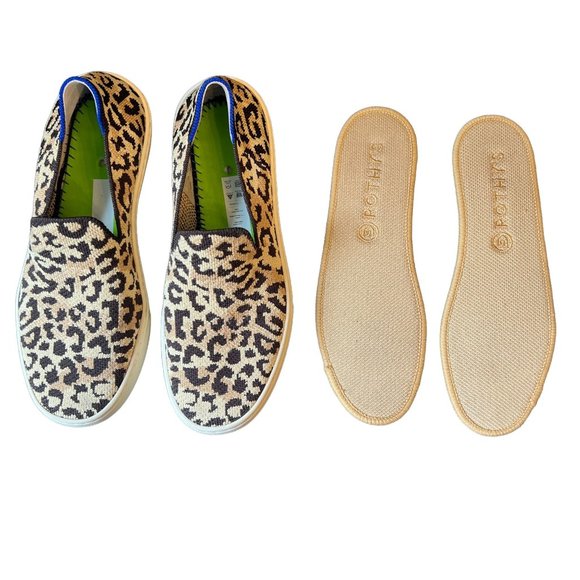 Rothy's The Sneaker Desert Cat Leopard Cheetah Animal Print Slip On Size… - Picture 13 of 16